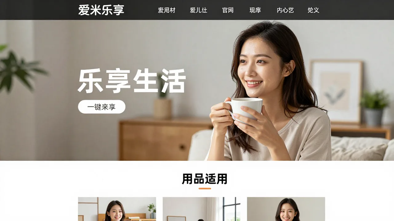 爱米乐享 首页主视觉